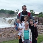 We pose for a picture at the Falls Park.