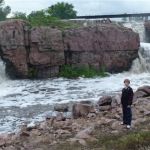Trevor hanging out at the bottom of the Falls.