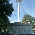 This is the mast of the USS Maine that sits in Arlington Cemetery.