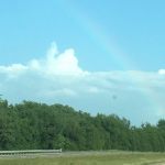 A rainbow to show us the way to the beach