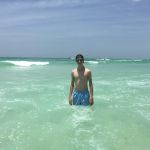 Trev enjoying the water