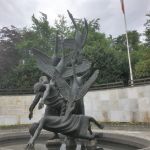 This statue is in the Garden of Remembrance
