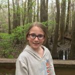 Tess on the boardwalk