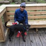 Luis takes a break with Brody