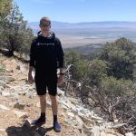 Trev stops for a pic on the edge
