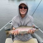 Chris caught this awesome rainbow trout!