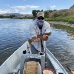 My best fish of the trip - a nice brown trout