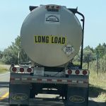 We pass a rig on the way to BigHorn River. This is the source of the quote of the week.