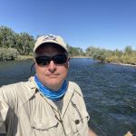 Wick gets a nice selfie of the Bighorn River