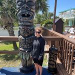 Mom at Westgate Cocoa Beach back deck